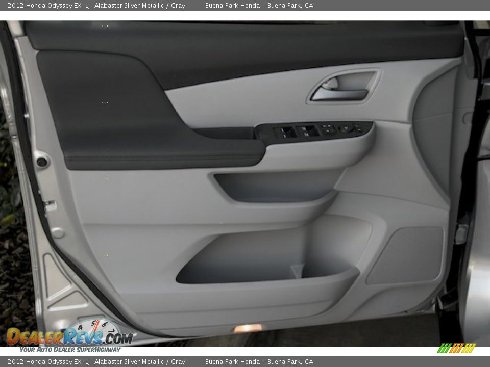 2012 Honda Odyssey EX-L Alabaster Silver Metallic / Gray Photo #31
