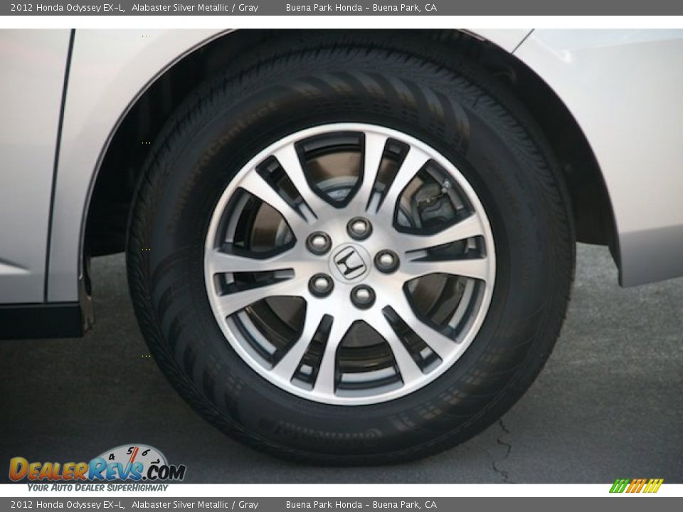 2012 Honda Odyssey EX-L Alabaster Silver Metallic / Gray Photo #36