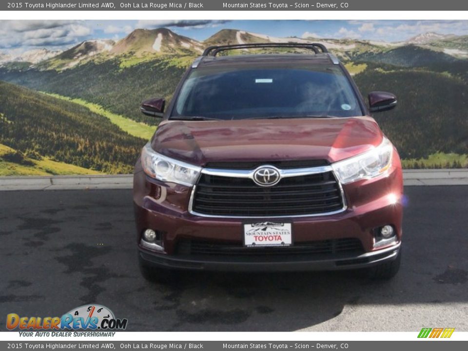 2015 Toyota Highlander Limited AWD Ooh La La Rouge Mica / Black Photo #2