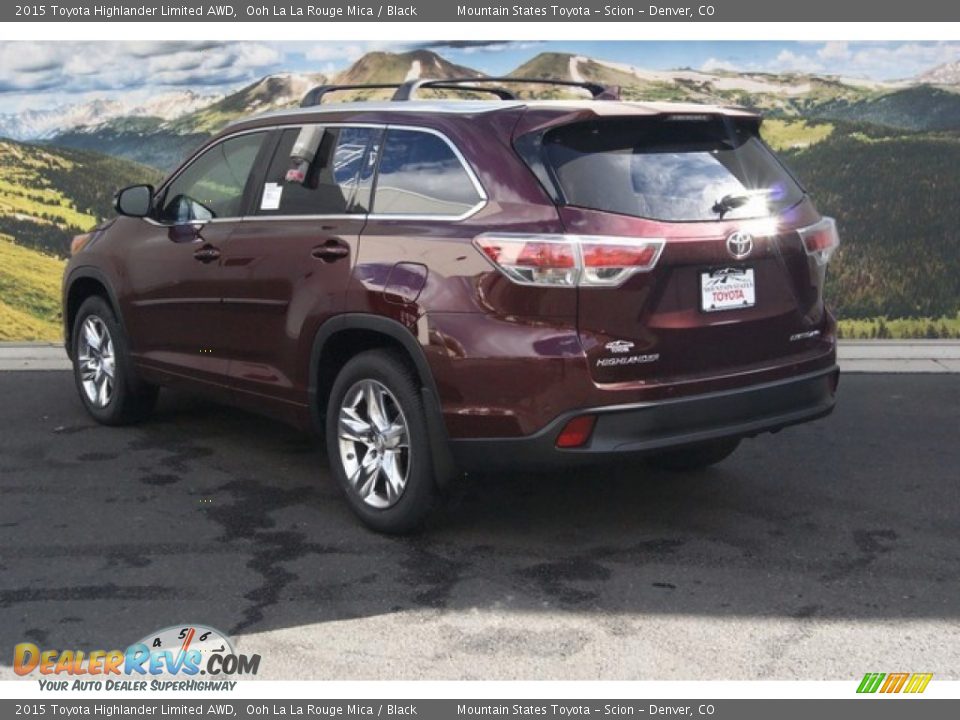 2015 Toyota Highlander Limited AWD Ooh La La Rouge Mica / Black Photo #3