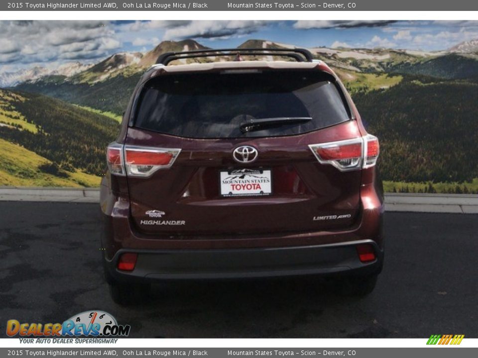 2015 Toyota Highlander Limited AWD Ooh La La Rouge Mica / Black Photo #4
