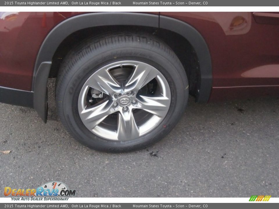 2015 Toyota Highlander Limited AWD Ooh La La Rouge Mica / Black Photo #11