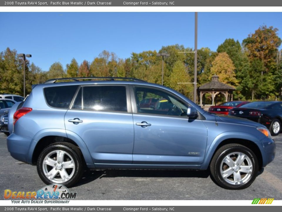 2008 Toyota RAV4 Sport Pacific Blue Metallic / Dark Charcoal Photo #2