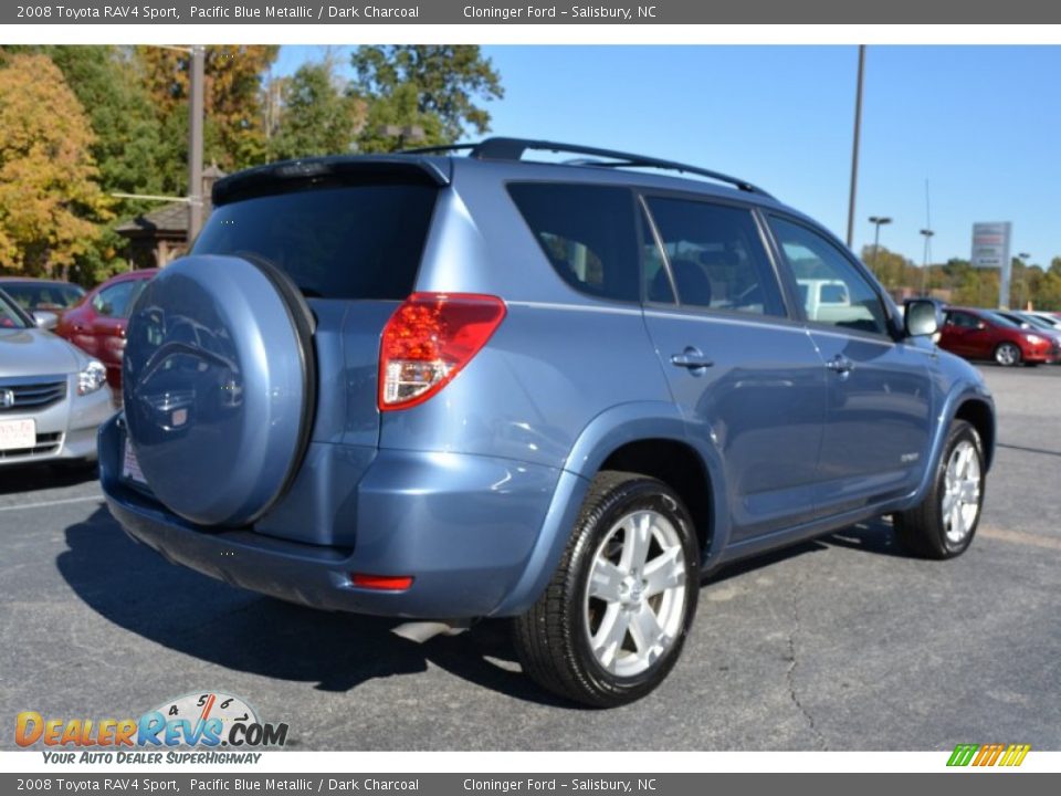 2008 Toyota RAV4 Sport Pacific Blue Metallic / Dark Charcoal Photo #3