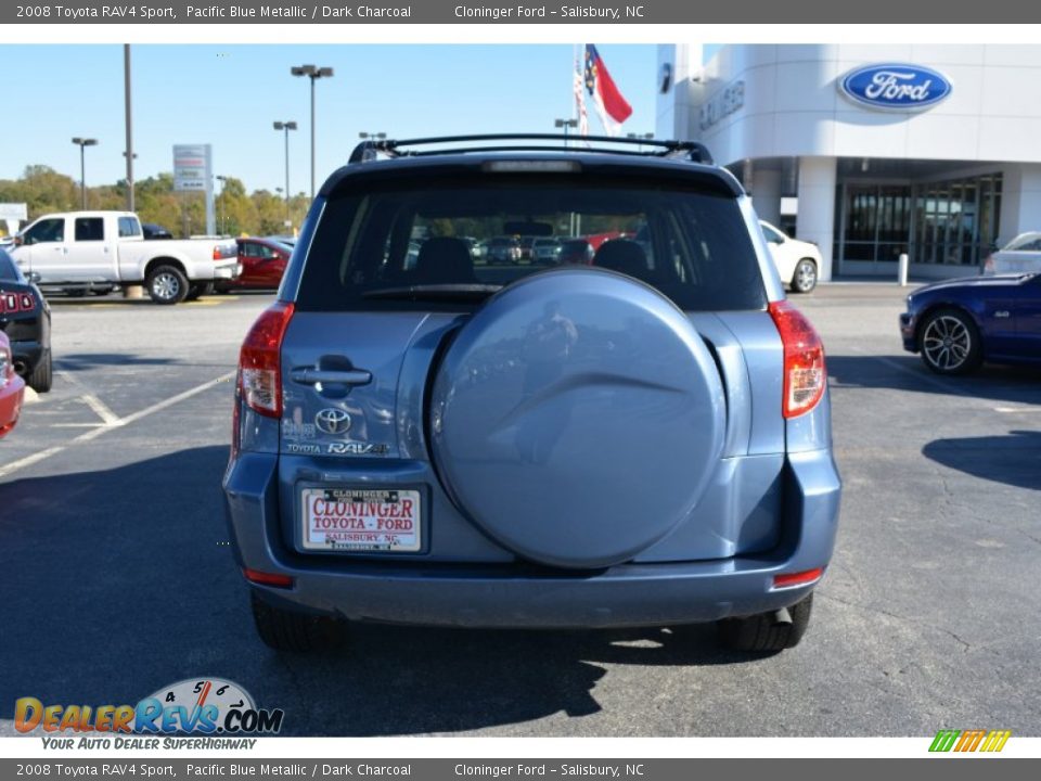 2008 Toyota RAV4 Sport Pacific Blue Metallic / Dark Charcoal Photo #4