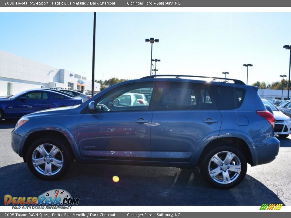 2008 Toyota RAV4 Sport Pacific Blue Metallic / Dark Charcoal Photo #6