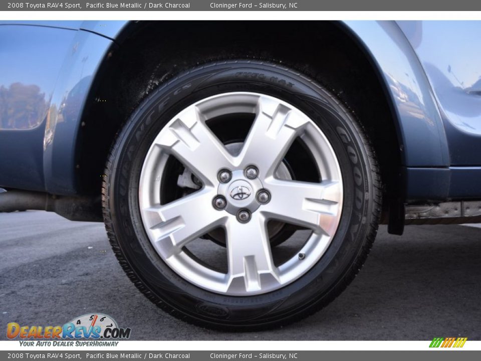 2008 Toyota RAV4 Sport Pacific Blue Metallic / Dark Charcoal Photo #17