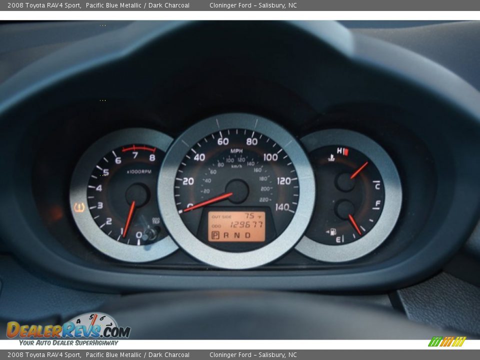 2008 Toyota RAV4 Sport Pacific Blue Metallic / Dark Charcoal Photo #22