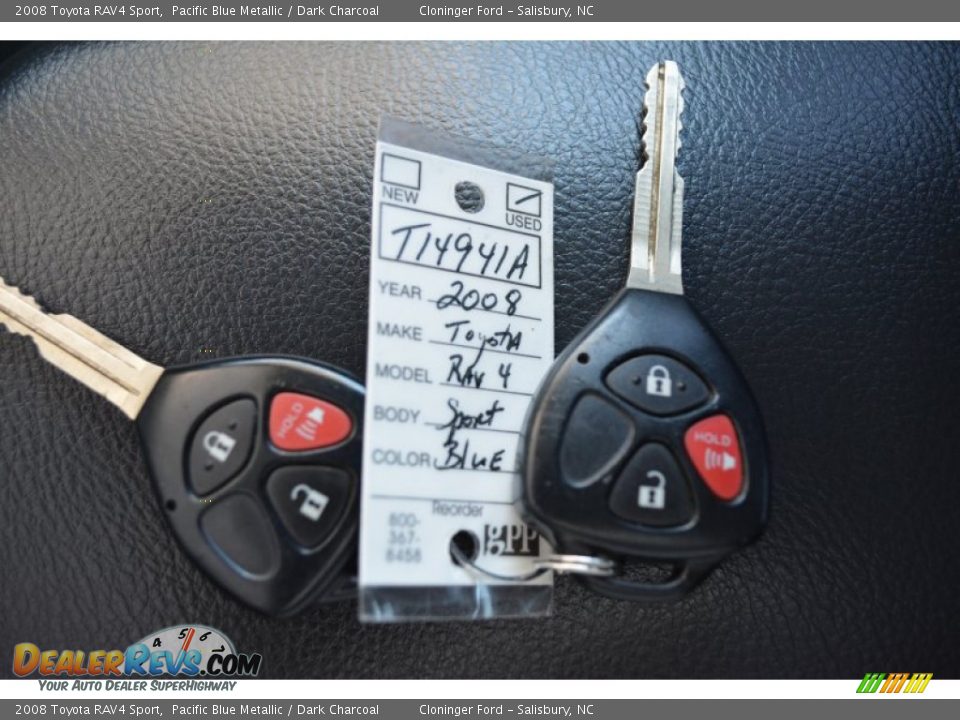2008 Toyota RAV4 Sport Pacific Blue Metallic / Dark Charcoal Photo #24