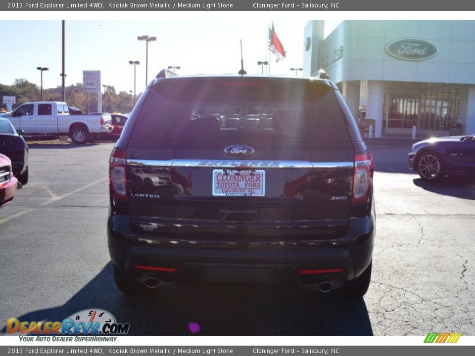 2013 Ford Explorer Limited 4WD Kodiak Brown Metallic / Medium Light Stone Photo #4