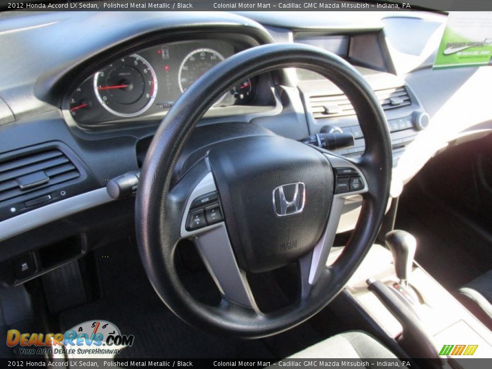 2012 Honda Accord LX Sedan Polished Metal Metallic / Black Photo #14