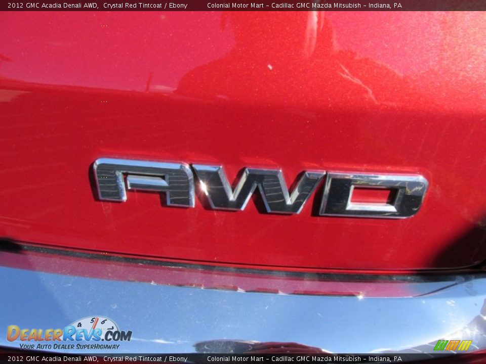 2012 GMC Acadia Denali AWD Crystal Red Tintcoat / Ebony Photo #7