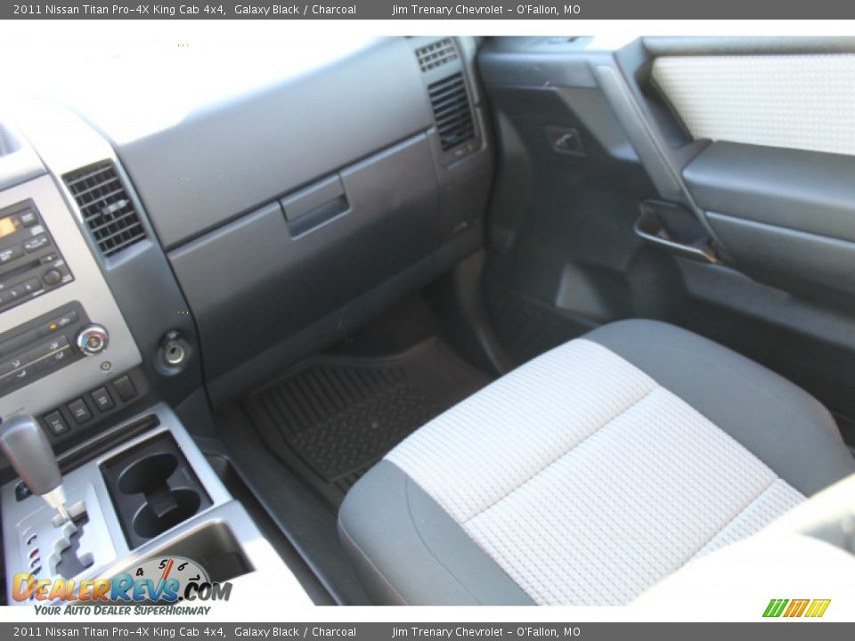 2011 Nissan Titan Pro-4X King Cab 4x4 Galaxy Black / Charcoal Photo #13