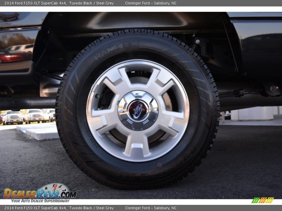 2014 Ford F150 XLT SuperCab 4x4 Tuxedo Black / Steel Grey Photo #11