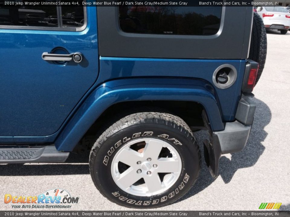 2010 Jeep Wrangler Unlimited Sahara 4x4 Deep Water Blue Pearl / Dark Slate Gray/Medium Slate Gray Photo #19