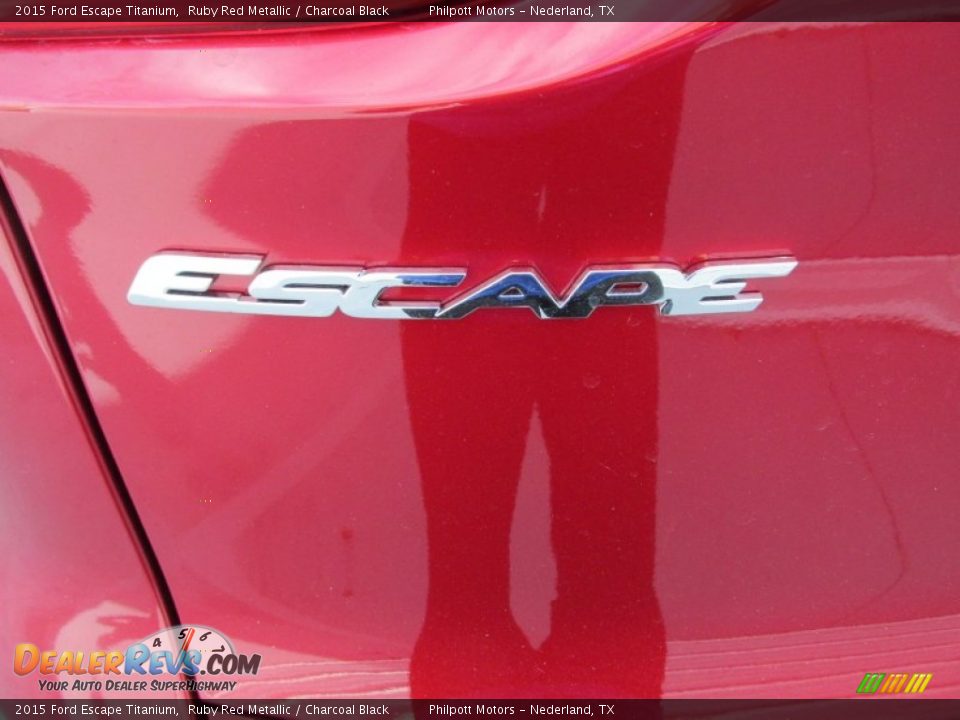 2015 Ford Escape Titanium Ruby Red Metallic / Charcoal Black Photo #13