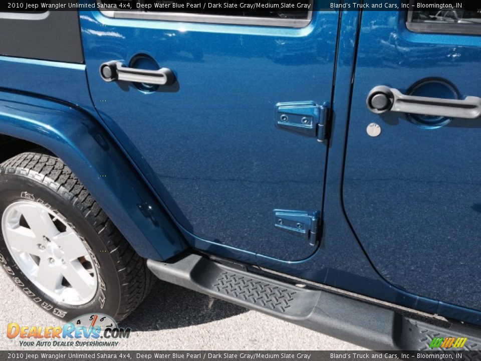 2010 Jeep Wrangler Unlimited Sahara 4x4 Deep Water Blue Pearl / Dark Slate Gray/Medium Slate Gray Photo #22