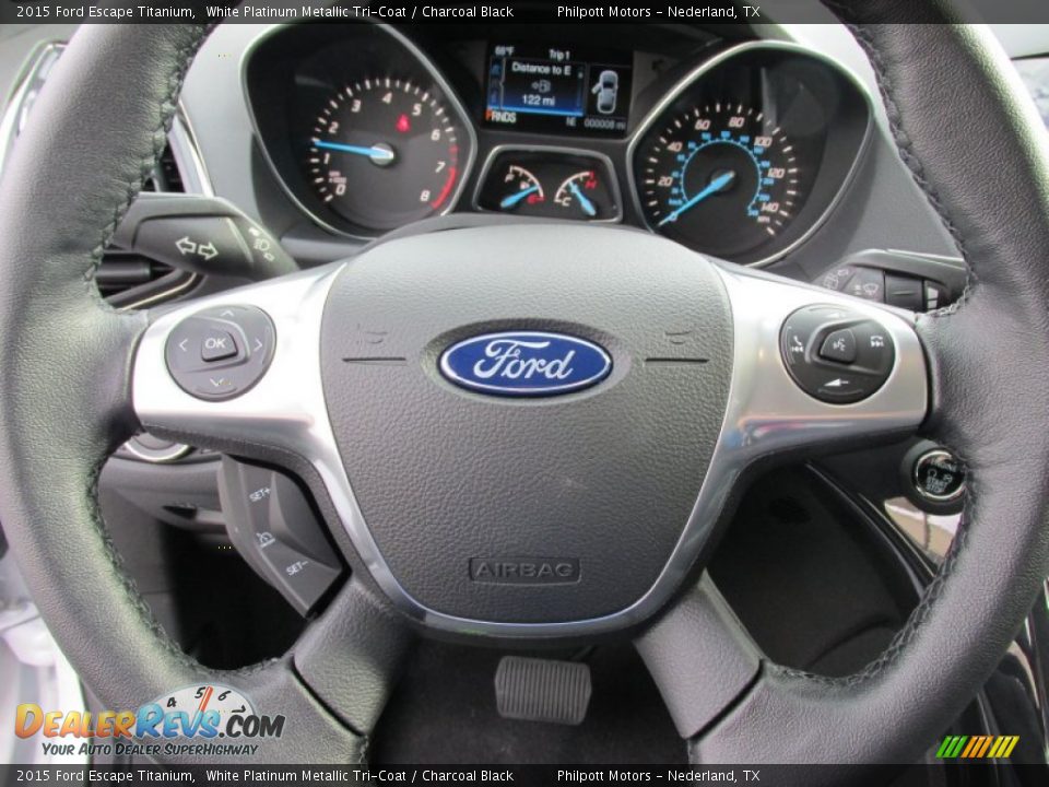 2015 Ford Escape Titanium Steering Wheel Photo #32