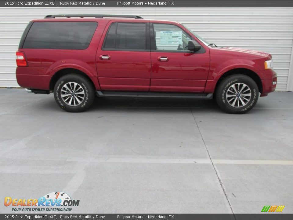 2015 Ford Expedition EL XLT Ruby Red Metallic / Dune Photo #3