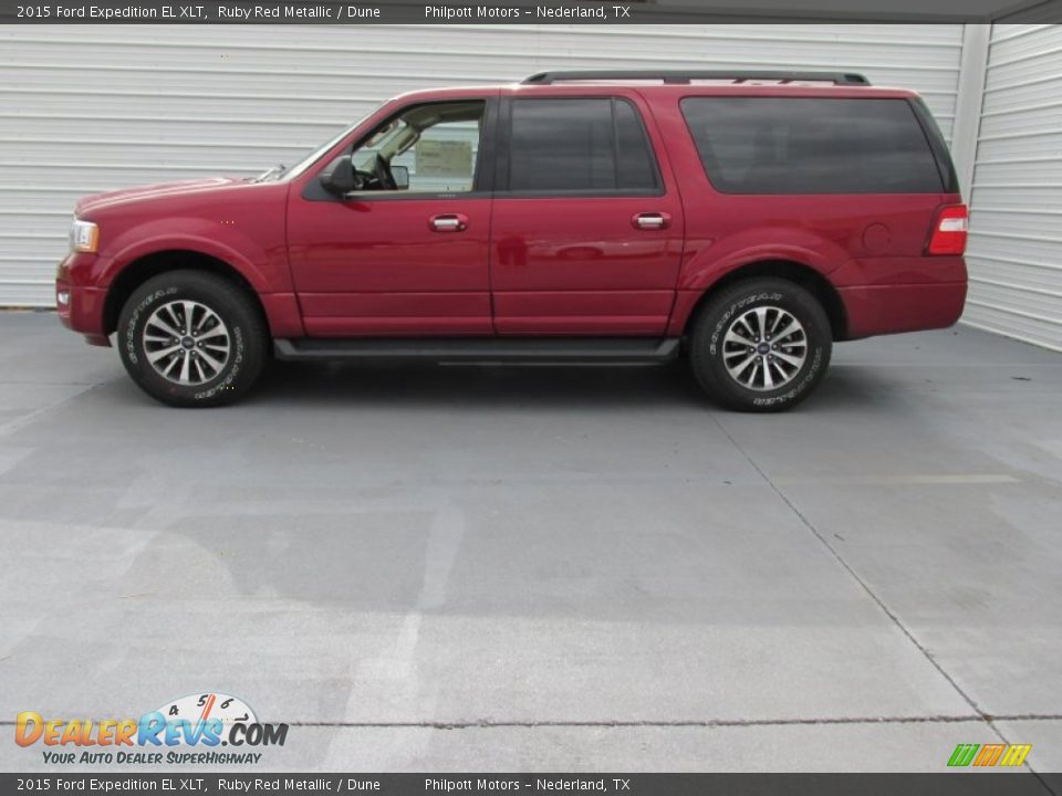 Ruby Red Metallic 2015 Ford Expedition EL XLT Photo #6