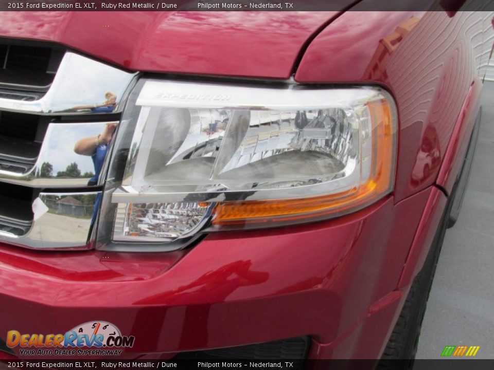 2015 Ford Expedition EL XLT Ruby Red Metallic / Dune Photo #9