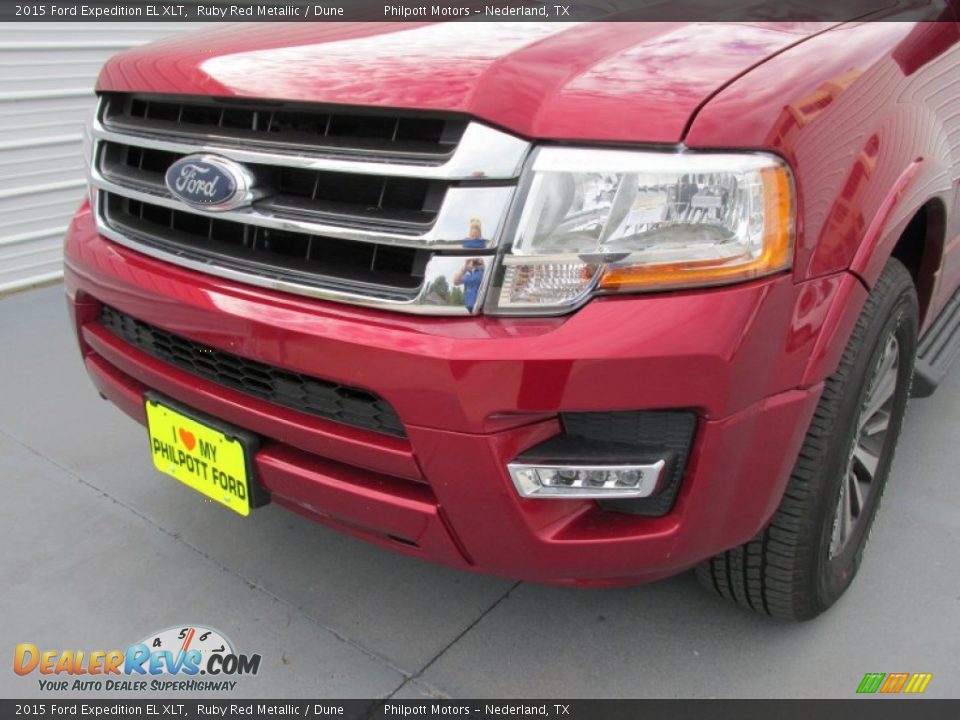 2015 Ford Expedition EL XLT Ruby Red Metallic / Dune Photo #10
