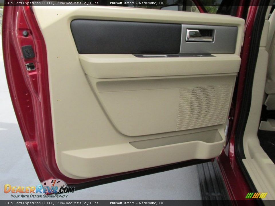2015 Ford Expedition EL XLT Ruby Red Metallic / Dune Photo #27