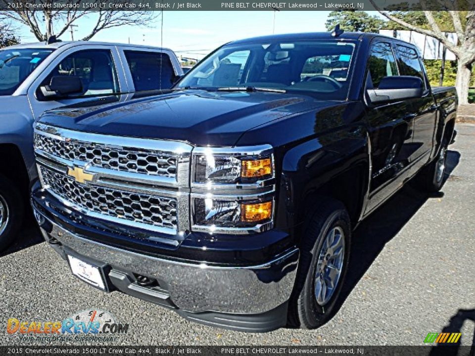 2015 Chevrolet Silverado 1500 LT Crew Cab 4x4 Black / Jet Black Photo #1