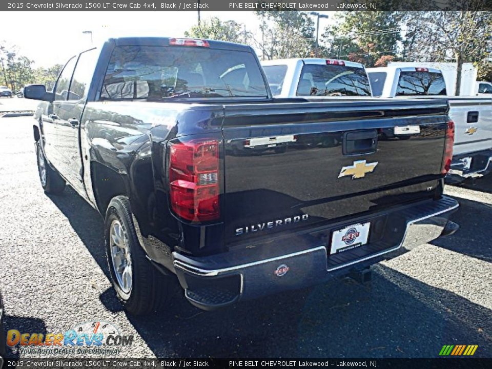 2015 Chevrolet Silverado 1500 LT Crew Cab 4x4 Black / Jet Black Photo #2
