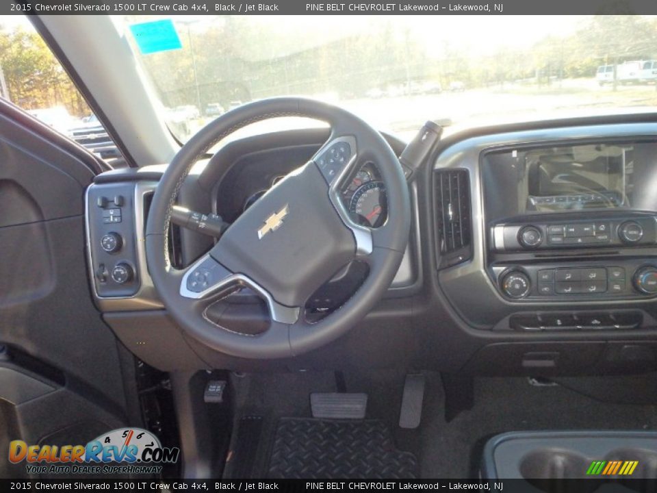 2015 Chevrolet Silverado 1500 LT Crew Cab 4x4 Black / Jet Black Photo #6