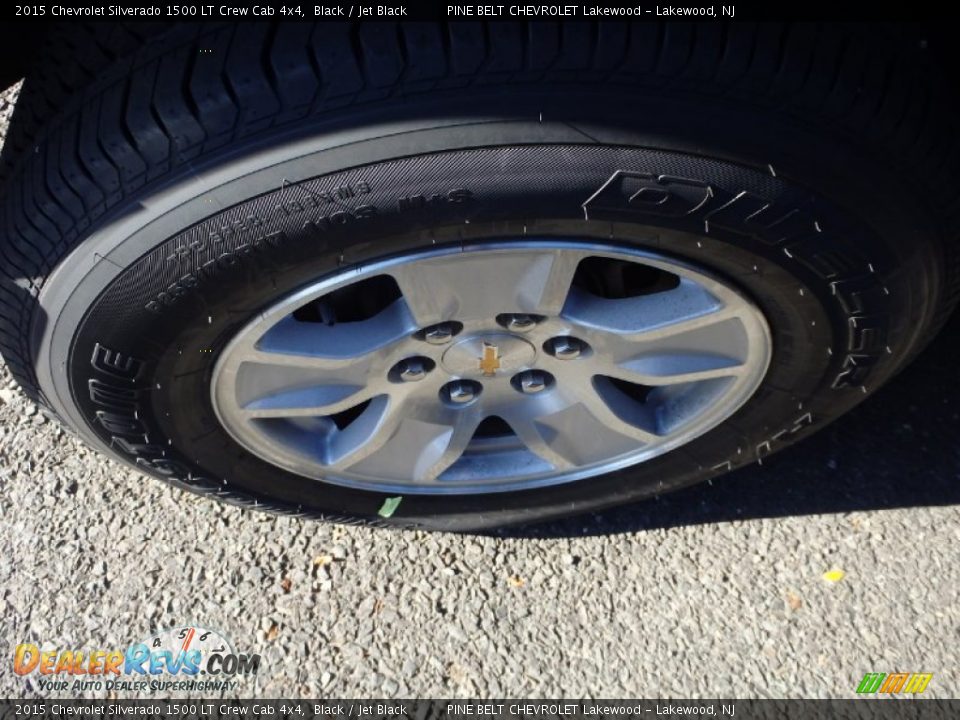 2015 Chevrolet Silverado 1500 LT Crew Cab 4x4 Black / Jet Black Photo #10