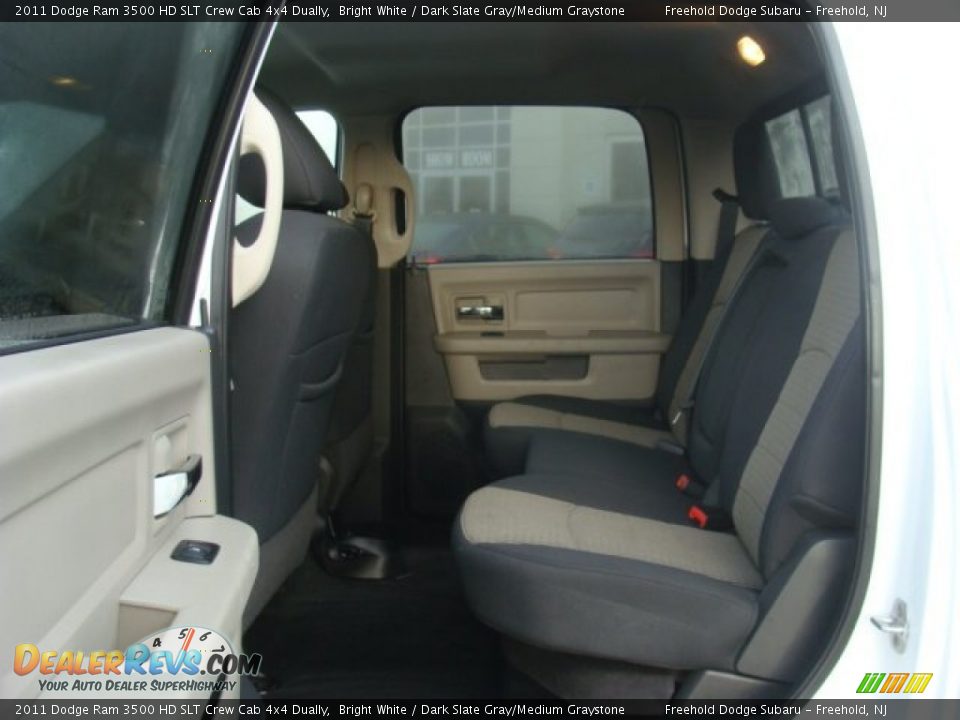 2011 Dodge Ram 3500 HD SLT Crew Cab 4x4 Dually Bright White / Dark Slate Gray/Medium Graystone Photo #11