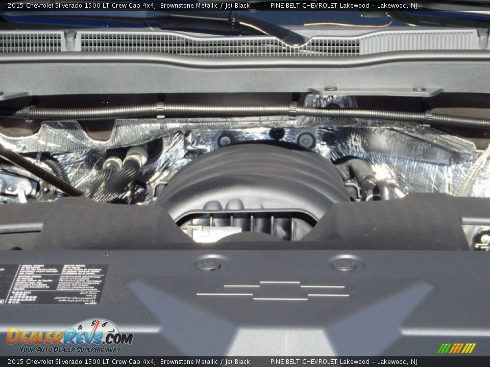 2015 Chevrolet Silverado 1500 LT Crew Cab 4x4 Brownstone Metallic / Jet Black Photo #8