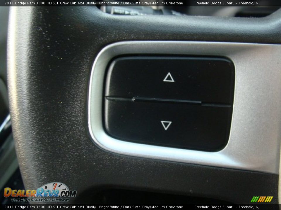 2011 Dodge Ram 3500 HD SLT Crew Cab 4x4 Dually Bright White / Dark Slate Gray/Medium Graystone Photo #17