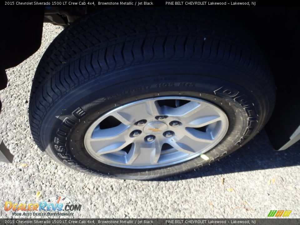 2015 Chevrolet Silverado 1500 LT Crew Cab 4x4 Brownstone Metallic / Jet Black Photo #9
