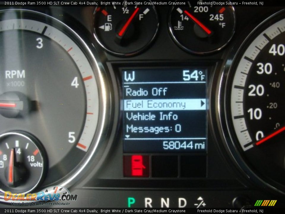 2011 Dodge Ram 3500 HD SLT Crew Cab 4x4 Dually Bright White / Dark Slate Gray/Medium Graystone Photo #19