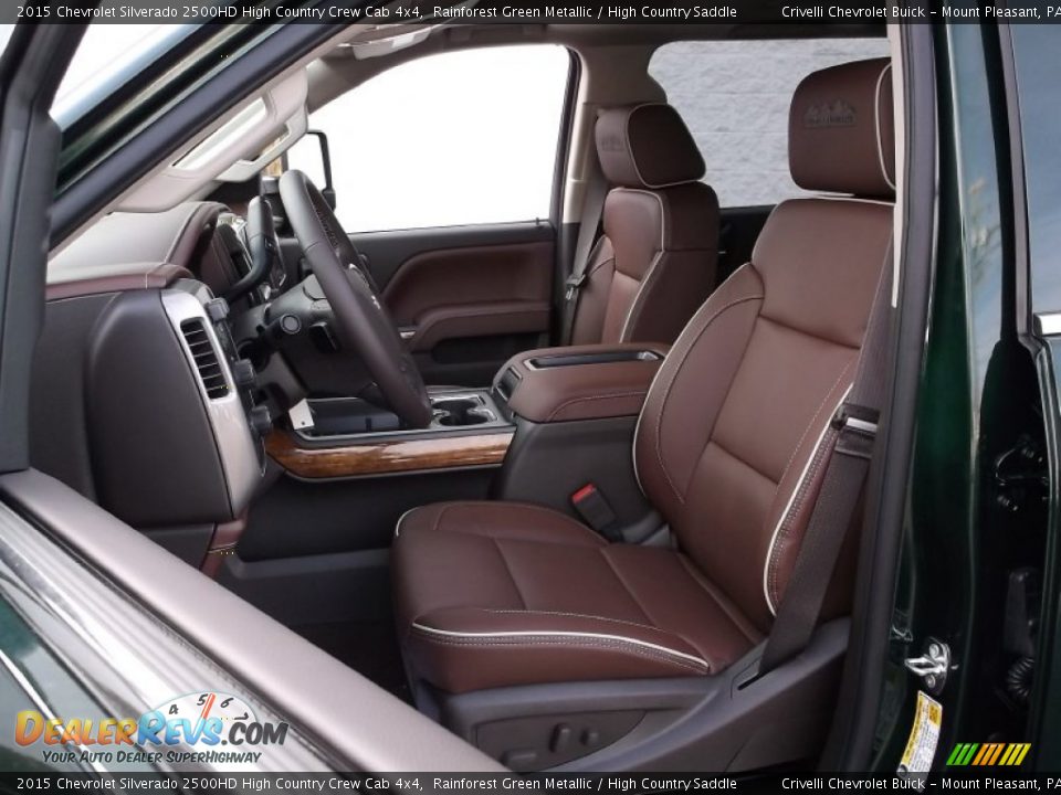 High Country Saddle Interior - 2015 Chevrolet Silverado 2500HD High Country Crew Cab 4x4 Photo #16