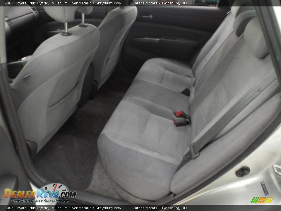 2005 Toyota Prius Hybrid Millenium Silver Metallic / Gray/Burgundy Photo #8