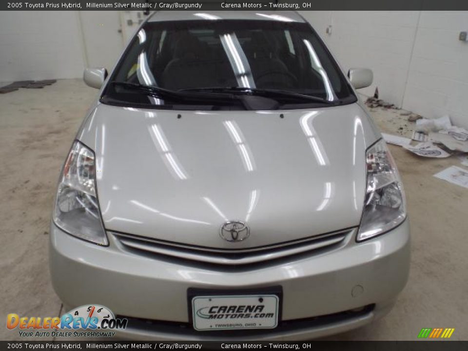2005 Toyota Prius Hybrid Millenium Silver Metallic / Gray/Burgundy Photo #14
