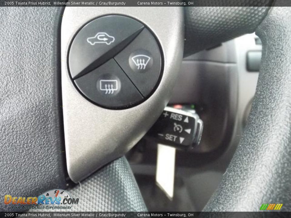 2005 Toyota Prius Hybrid Millenium Silver Metallic / Gray/Burgundy Photo #20