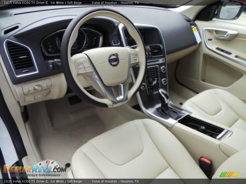 Soft Beige Interior - 2015 Volvo XC60 T5 Drive-E Photo #10
