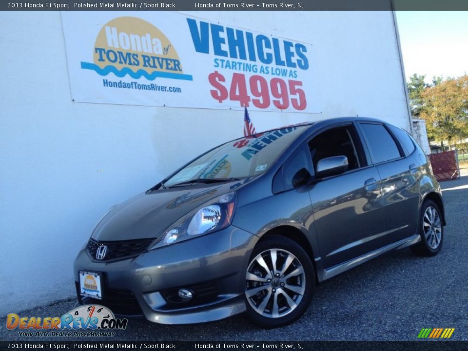 2013 Honda Fit Sport Polished Metal Metallic / Sport Black Photo #1