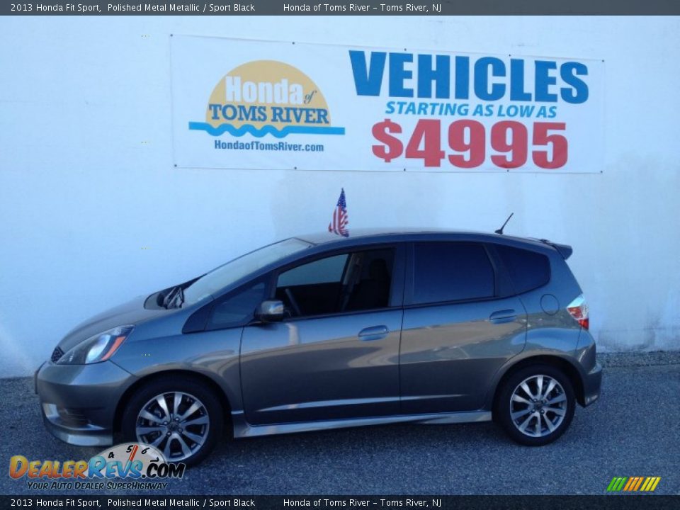 2013 Honda Fit Sport Polished Metal Metallic / Sport Black Photo #5