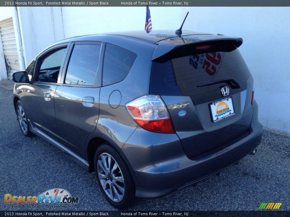 2013 Honda Fit Sport Polished Metal Metallic / Sport Black Photo #7