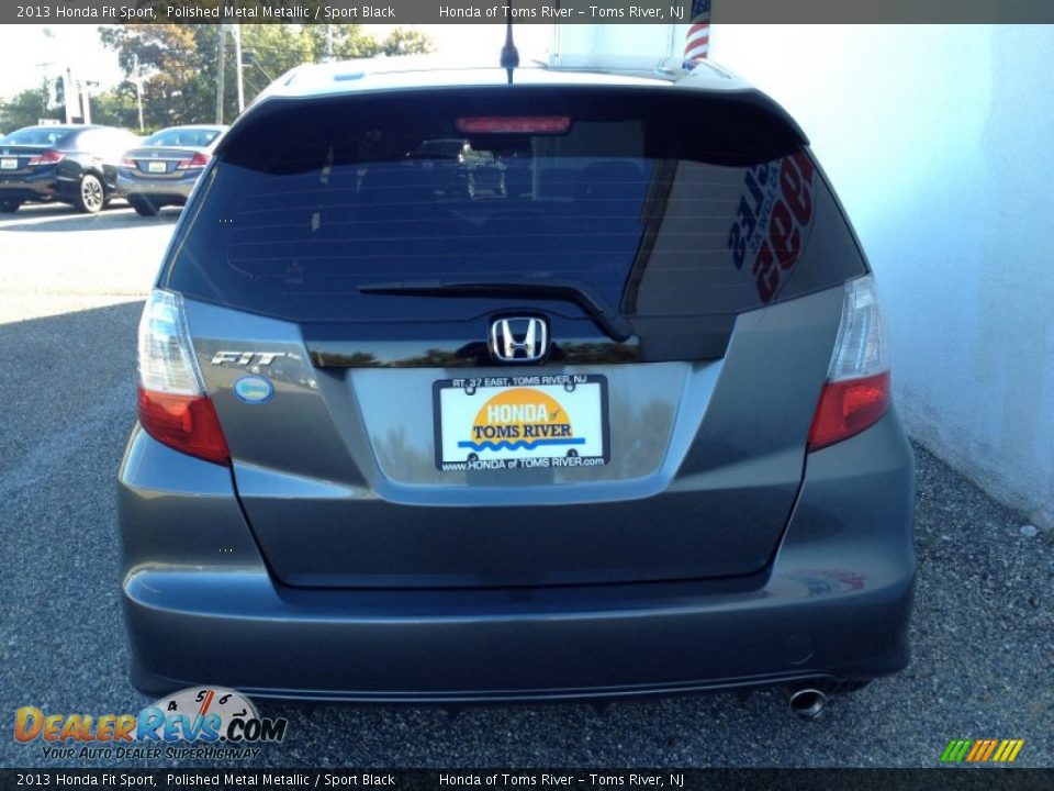 2013 Honda Fit Sport Polished Metal Metallic / Sport Black Photo #8