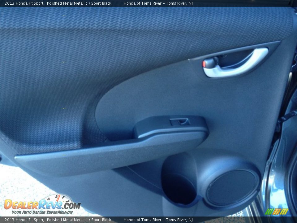 2013 Honda Fit Sport Polished Metal Metallic / Sport Black Photo #10