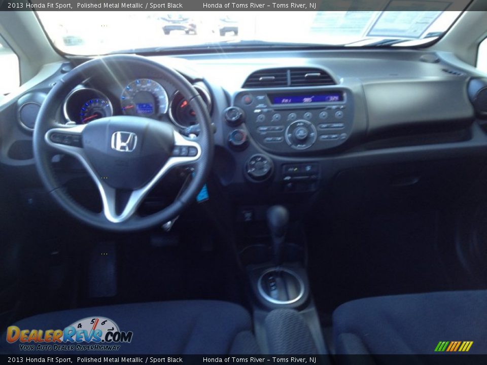 2013 Honda Fit Sport Polished Metal Metallic / Sport Black Photo #12