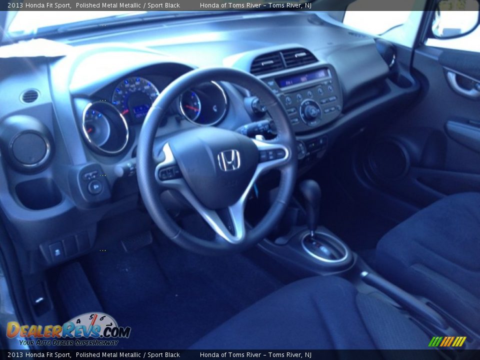 2013 Honda Fit Sport Polished Metal Metallic / Sport Black Photo #13
