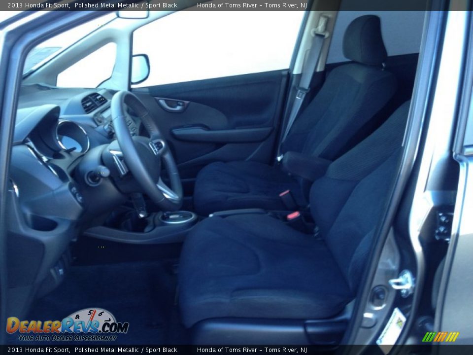 2013 Honda Fit Sport Polished Metal Metallic / Sport Black Photo #15