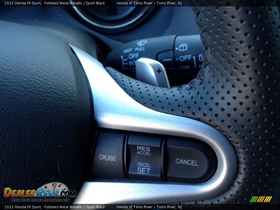 2013 Honda Fit Sport Polished Metal Metallic / Sport Black Photo #19